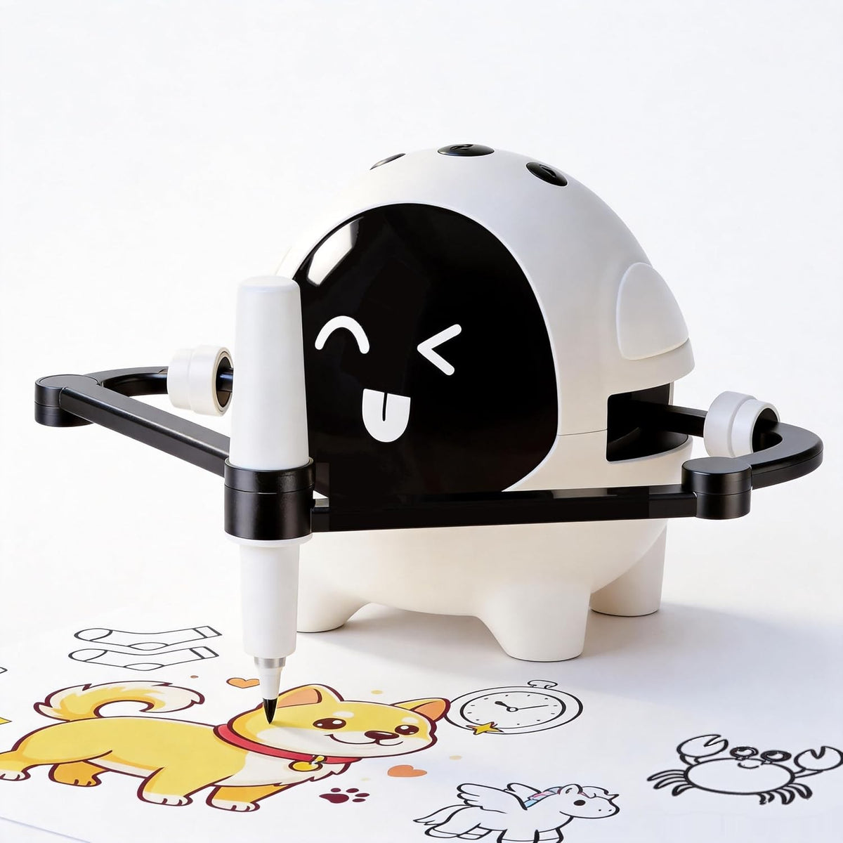 Drawing Robot for Kids with 200 Cards, Learning Toy for 3-12 Boys Girls